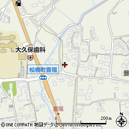 熊本県宇城市松橋町豊福569周辺の地図