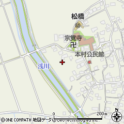 熊本県宇城市松橋町西下郷857周辺の地図