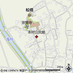 熊本県宇城市松橋町西下郷618周辺の地図