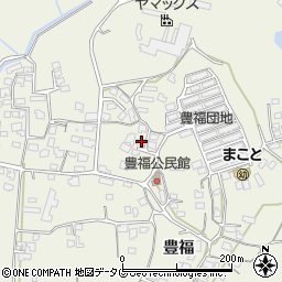 熊本県宇城市松橋町豊福1119周辺の地図