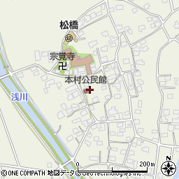 熊本県宇城市松橋町西下郷616周辺の地図