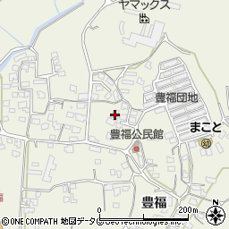 熊本県宇城市松橋町豊福1118周辺の地図