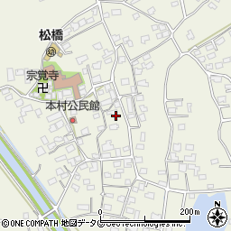 熊本県宇城市松橋町西下郷604周辺の地図