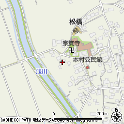 熊本県宇城市松橋町西下郷860周辺の地図