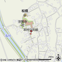 熊本県宇城市松橋町西下郷550周辺の地図