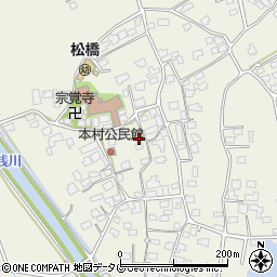 熊本県宇城市松橋町西下郷552周辺の地図