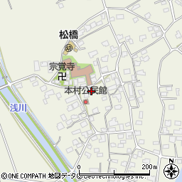 熊本県宇城市松橋町西下郷551周辺の地図