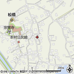 熊本県宇城市松橋町西下郷601周辺の地図