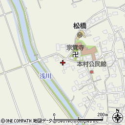 熊本県宇城市松橋町西下郷861周辺の地図