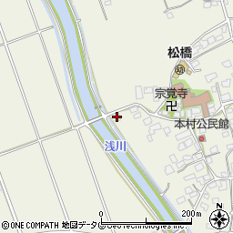 熊本県宇城市松橋町西下郷864周辺の地図