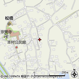 熊本県宇城市松橋町西下郷596周辺の地図