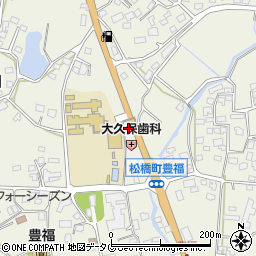 熊本県宇城市松橋町豊福1584周辺の地図