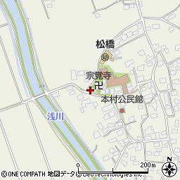 熊本県宇城市松橋町西下郷883周辺の地図