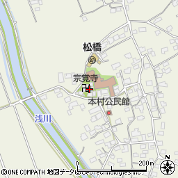 熊本県宇城市松橋町西下郷874周辺の地図