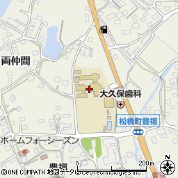 熊本県宇城市松橋町豊福1604周辺の地図