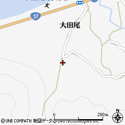 熊本県宇城市三角町大田尾184周辺の地図