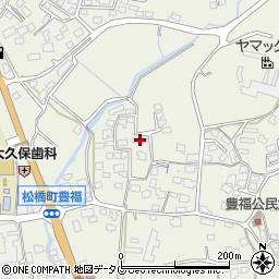 熊本県宇城市松橋町豊福542周辺の地図