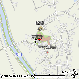 熊本県宇城市松橋町西下郷875-2周辺の地図