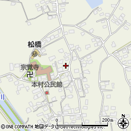 熊本県宇城市松橋町西下郷523周辺の地図