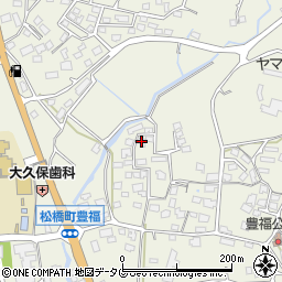 熊本県宇城市松橋町豊福540周辺の地図