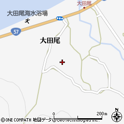 熊本県宇城市三角町大田尾435周辺の地図