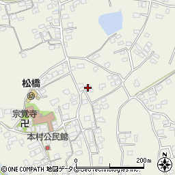 熊本県宇城市松橋町西下郷517周辺の地図