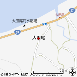 熊本県宇城市三角町大田尾周辺の地図