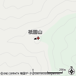 祇園山周辺の地図