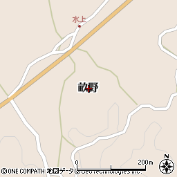 熊本県下益城郡美里町畝野周辺の地図