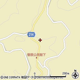 宮崎県延岡市北方町菅原周辺の地図