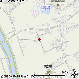 熊本県宇城市松橋町西下郷1666周辺の地図
