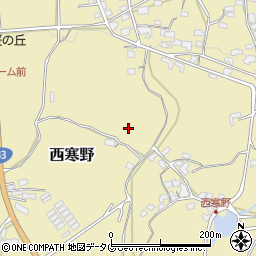 熊本県上益城郡甲佐町西寒野周辺の地図