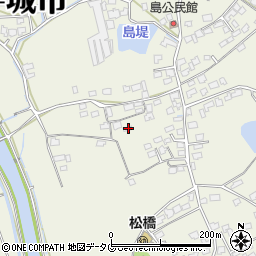 熊本県宇城市松橋町西下郷1662周辺の地図