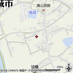 熊本県宇城市松橋町西下郷1659周辺の地図