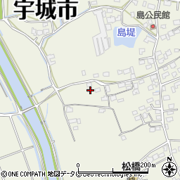 熊本県宇城市松橋町西下郷1710周辺の地図