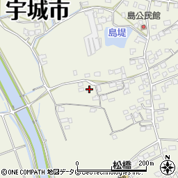熊本県宇城市松橋町西下郷1708周辺の地図