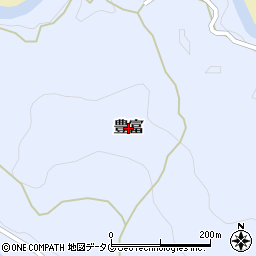熊本県美里町（下益城郡）豊富周辺の地図