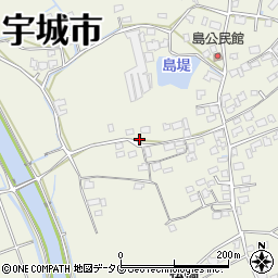 熊本県宇城市松橋町西下郷1086周辺の地図