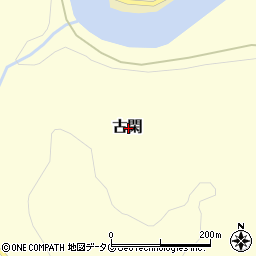 熊本県下益城郡美里町古閑周辺の地図