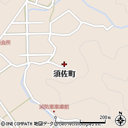 宮崎県延岡市須佐町周辺の地図