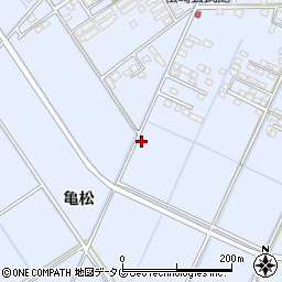 熊本県宇城市不知火町亀松周辺の地図