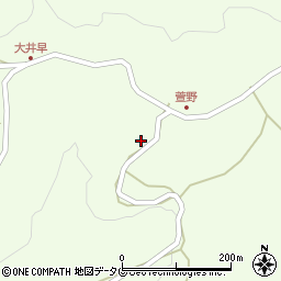 熊本県下益城郡美里町大井早2128周辺の地図