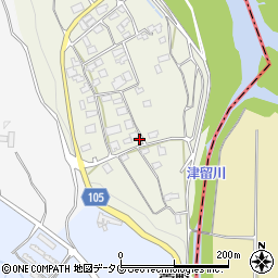 熊本県下益城郡美里町岩下105周辺の地図