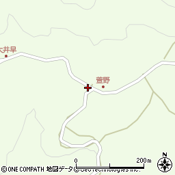 熊本県下益城郡美里町大井早2110周辺の地図