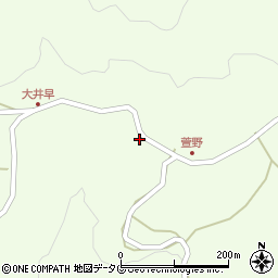 熊本県下益城郡美里町大井早2098周辺の地図