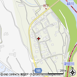 熊本県下益城郡美里町岩下152周辺の地図