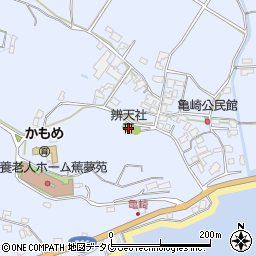 辨天社周辺の地図