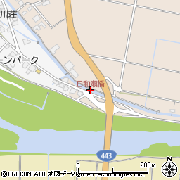 日和瀬橋周辺の地図