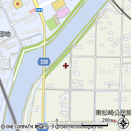 熊本県宇城市松橋町東松崎156周辺の地図