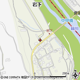 熊本県下益城郡美里町岩下259周辺の地図